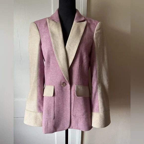 Cinq à Sept Lilac and Cream Blazer - Picture 1 of 13